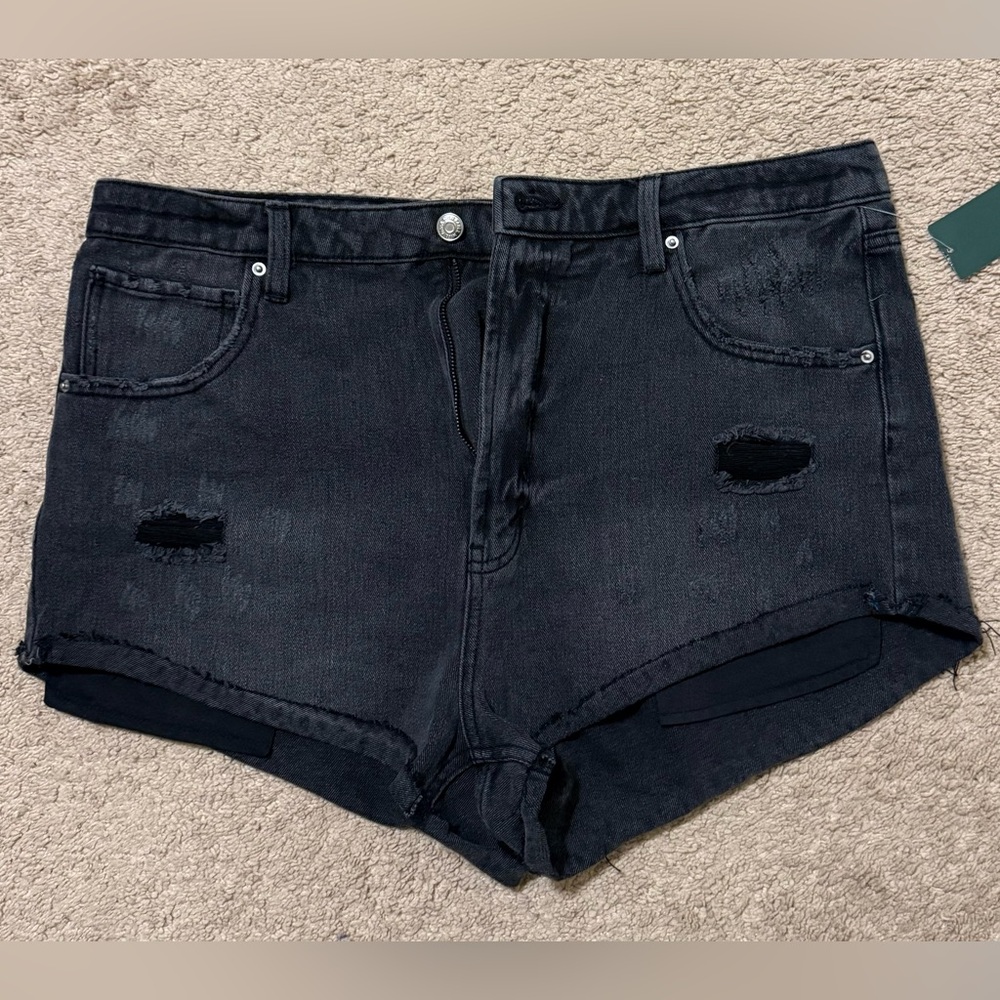 NWT Wild Fable Highest Rise Cheeky Black Jean Shorts